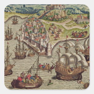 Naval Combat Square Sticker