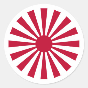 Naval Ensign Japan, Japan Classic Round Sticker