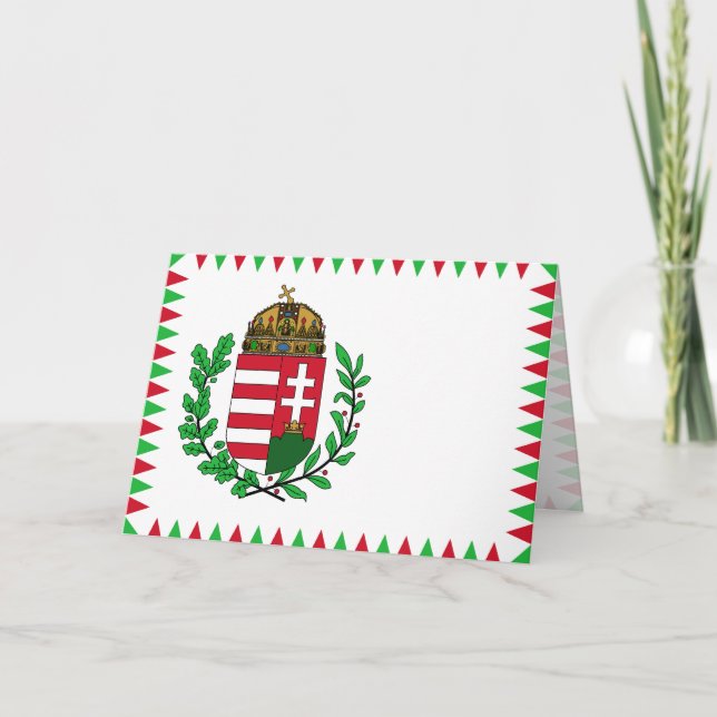 Naval Ensign Of Hungary, Hungary flag Card (Front)