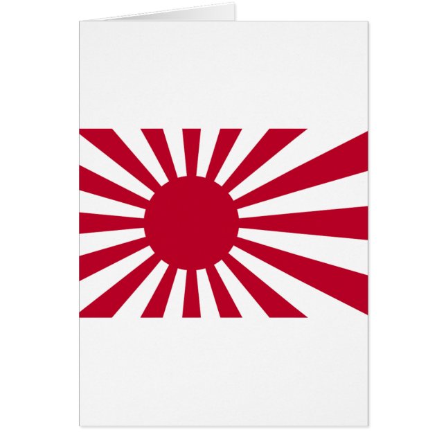 Naval Ensign of Japan - Japanese Rising Sun Flag (Front)