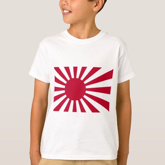 Naval Ensign of Japan - Japanese Rising Sun Flag T-Shirt (Front)