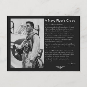 Naval Flyer's Creed Postcard