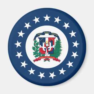 Naval Jack Of The Dominican Republic, Dominican Re Magnet