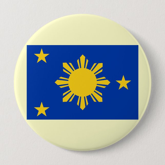 Naval Jack the Philippines, Philippines 10 Cm Round Badge (Front)