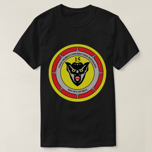 Naval Mobile Construction Battalion 15 (NMCB-15)   T-Shirt (Design Front)