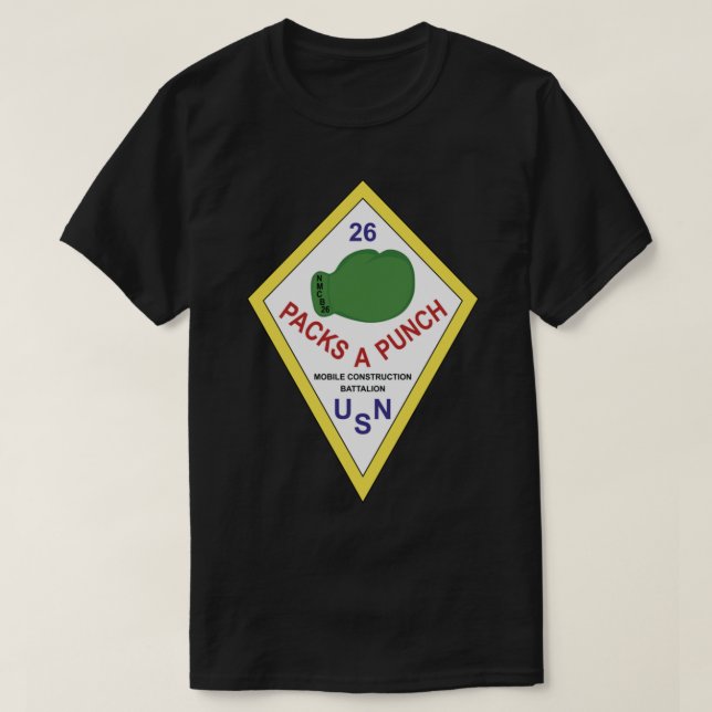 Naval Mobile Construction Battalion 26 (NMCB-26)   T-Shirt (Design Front)