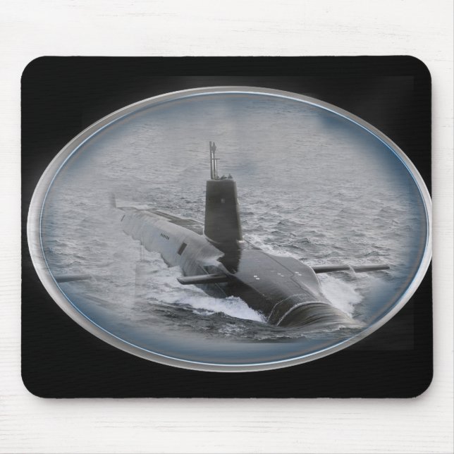 Naval nuclear sub mouse mat (Front)