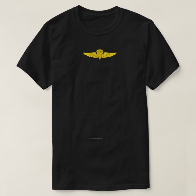 Naval Parachutist Jump Wings Airborne Parachute Ju T-Shirt (Design Front)