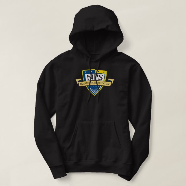 Naval Postgraduate School NPS Navy School Veteran  Hoodie (Design Front)