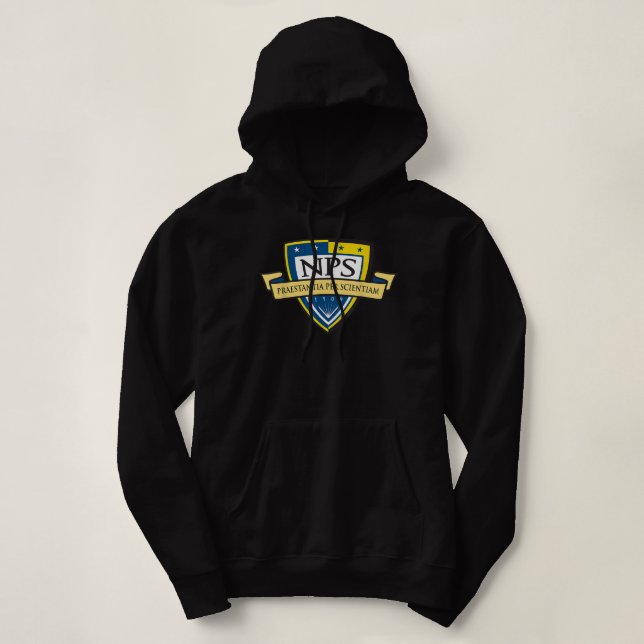 Naval Postgraduate School NPS Navy School Veteran  Hoodie (Design Front)