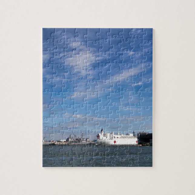 Naval Ships Norfolk Virginia Jigsaw Puzzle (Vertical)
