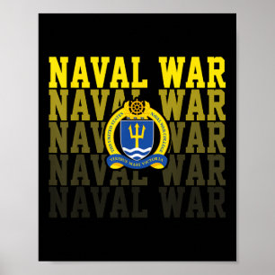 Naval War College Retro Vintage Sports For Men Wom Poster