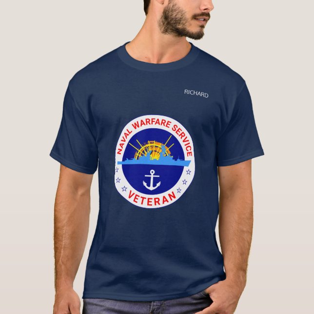 Naval warfare service veteran elegant T-Shirt (Front)