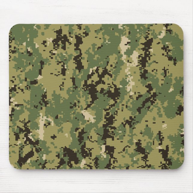 Naval Woodland Camouflage Mouse Mat (Front)