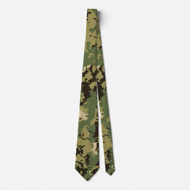 Naval Woodland Camouflage Tie (Front)