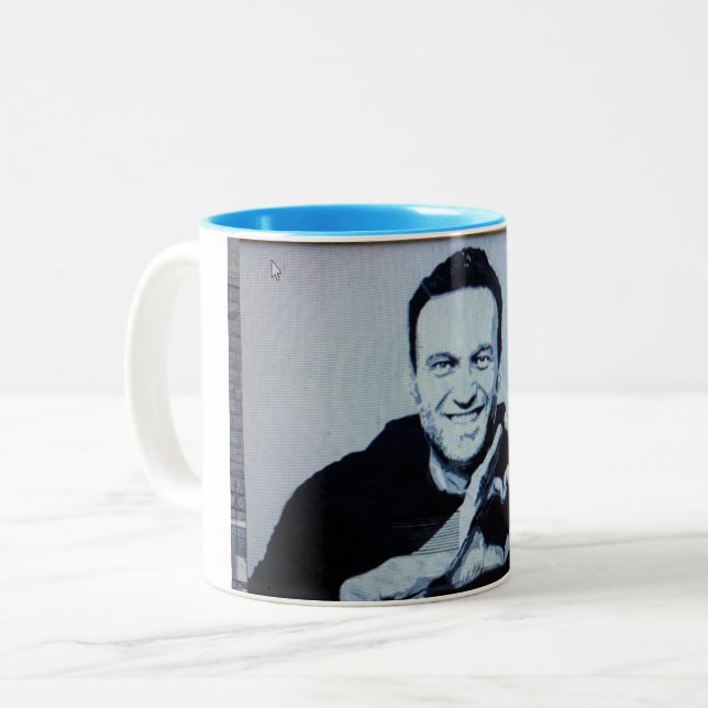 Navalny the Hero of our time mug (Front Left)