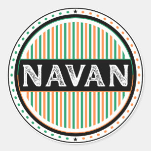Navan City Pride Emblem – Irish Identity Classic Round Sticker