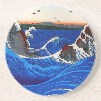 Navaro Rapids, Hiroshige Japanese Fine Art Coaster