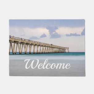 Navarre Beach Fishing Pier Welcome Doormat