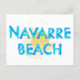Navarre Beach Florida artsy design Postcard