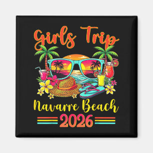 Navarre Beach Florida Summer Vibes Sunset Girls Magnet