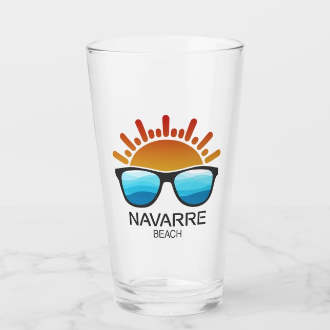 Navarre Beach Florida Sunglasses Glass (Front)