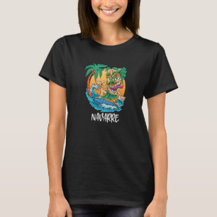 Navarre Beach Florida Surfing Tiki Beach Vacation T-Shirt