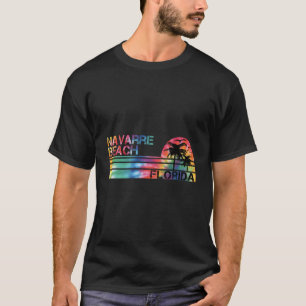 Navarre Beach Florida Tie Dye Vintage Inspired Str T-Shirt