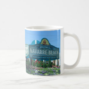 Navarre Beach Florida welcome sign Coffee Mug