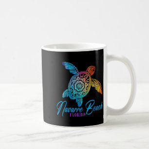 Navarre Beach Tie Dye Sea Turtle Florida Vacation Coffee Mug