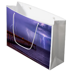 Navarre Florida Lightning Storm Large Gift Bag
