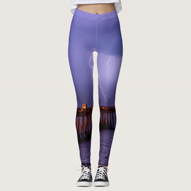 Navarre Florida Lightning Storm Leggings (Front)