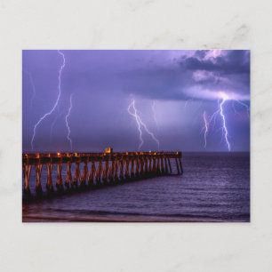 Navarre Florida Lightning Storm Post Card