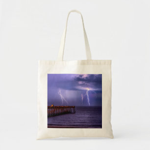 Navarre Florida Lightning Storm Tote Bag