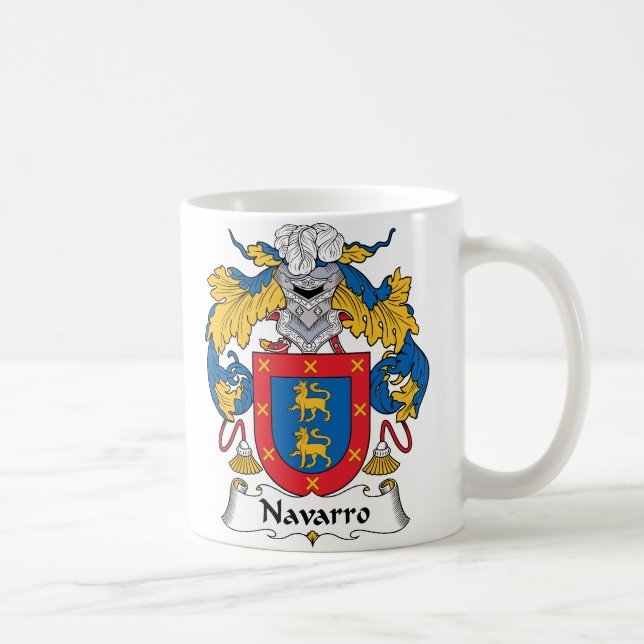 Navarro Family Crest Coffee Mug (Right)