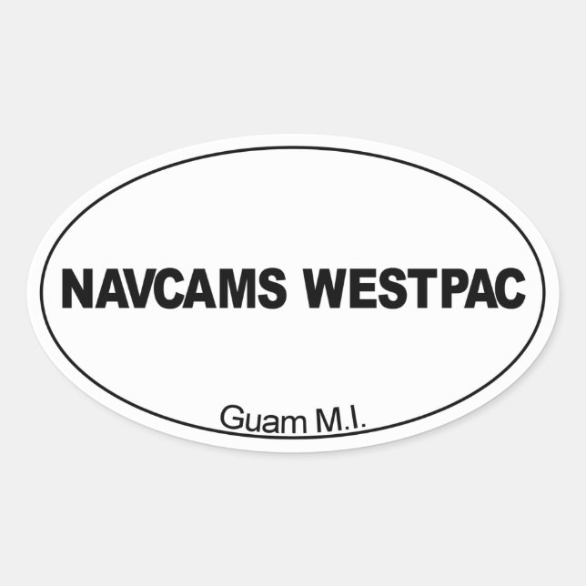NAVCAMS WESTPAC OVAL STICKER (Front)