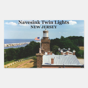 Navesink Twin Lights, New Jersey Stickers
