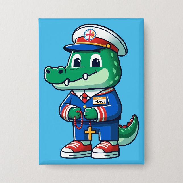 NAVI the Gator pin (Front)