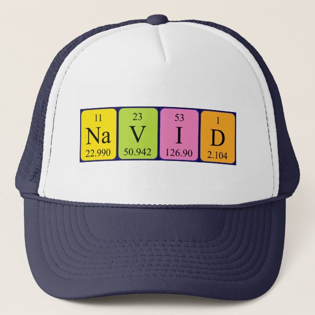 Navid periodic table name hat (Front)