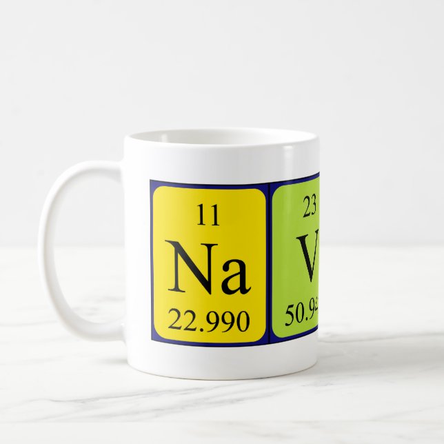 Navid periodic table name mug (Left)