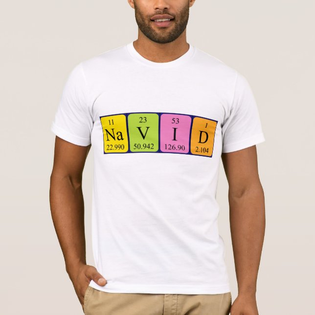 Navid periodic table name shirt (Front)