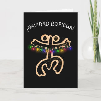 Navidad Boricua Xmas Coqui Taino  Thank You Card