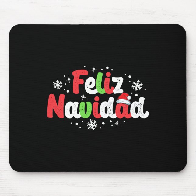 Navidad Matching Family Spanish Christmas Mexican  Mouse Mat (Front)