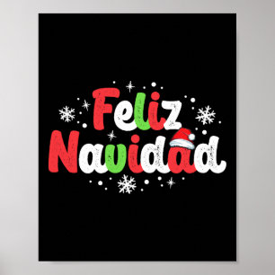 Navidad Matching Family Spanish Christmas Mexican Poster