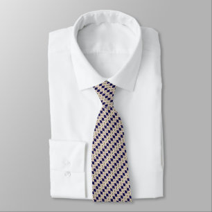 Navie blue diamond tie