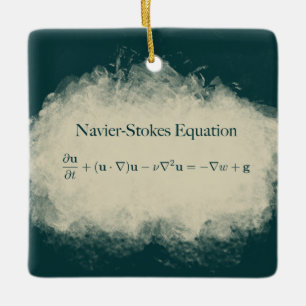 Navier Stokes Equation Math & Science Ornament