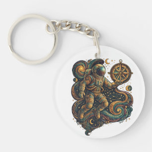Navigate the Stars – Inspirational Cosmic  Key Ring