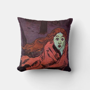 Navigating Trauma Face Of Fear Cushion