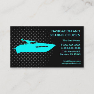 Navigation boating courses custom business cards