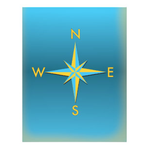 Navigation Compass Photo Print